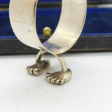 Shona Marsh Novelty Sterling Silver Napkin Ring on Feet Vintage 2009 Birmingham