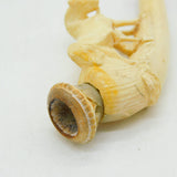 19th Century Meerschaum & Block Amber Standing Horse Pipe Antique c1880