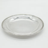 George III Sterling Silver Dinner Plate Dish Antique 1819 London Wallis & Hayne