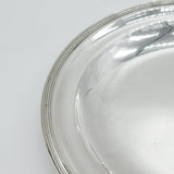 George III Sterling Silver Dinner Plate Dish Antique 1819 London Wallis & Hayne