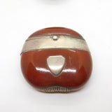 Victorian Sterling Silver Mounted Kola Nut Novelty Vesta Case Antique c1880