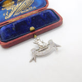 Victorian Scottish Sterling Silver 'Sans Peur' Sutherland Clan Brooch c1880