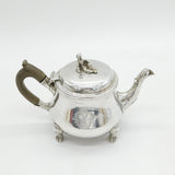 George III Sterling Silver Green Man Footed Bachelors Teapot Antique 1815 London