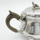 George III Sterling Silver Green Man Footed Bachelors Teapot Antique 1815 London