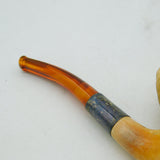 19th Century Meerschaum & Block Amber Regency Lady Pipe Antique c1880