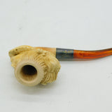 19th Century Meerschaum & Block Amber Regency Lady Pipe Antique c1880