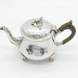 George III Sterling Silver Green Man Footed Bachelors Teapot Antique 1815 London