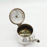 George III Sterling Silver Green Man Footed Bachelors Teapot Antique 1815 London