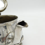 George III Sterling Silver Green Man Footed Bachelors Teapot Antique 1815 London