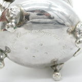 George III Sterling Silver Green Man Footed Bachelors Teapot Antique 1815 London