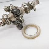 Victorian Sterling Silver Baby Rattle, Whistle & Teether Antique 1894 Birmingham
