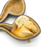 19th Century Large Meerschaum Ottoman Beaded Figure Pipe Antique c1880