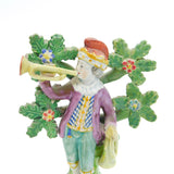 George III Staffordshire Walton Bocage Figure of Trumpet Showman Antique c1820