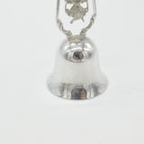 Danish .835 Grade Silver Little Girl on Swing Dinner Bell Antique c1920 Art Deco