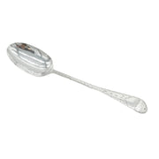 18th Century American Sterling Silver Bright Cut Serving Spoon Antique c1760 William Ball