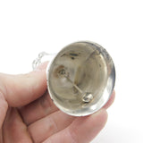 Danish .835 Grade Silver Little Girl on Swing Dinner Bell Antique c1920 Art Deco