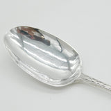 18th Century American Sterling Silver Bright Cut Serving Spoon Antique c1760 William Ball