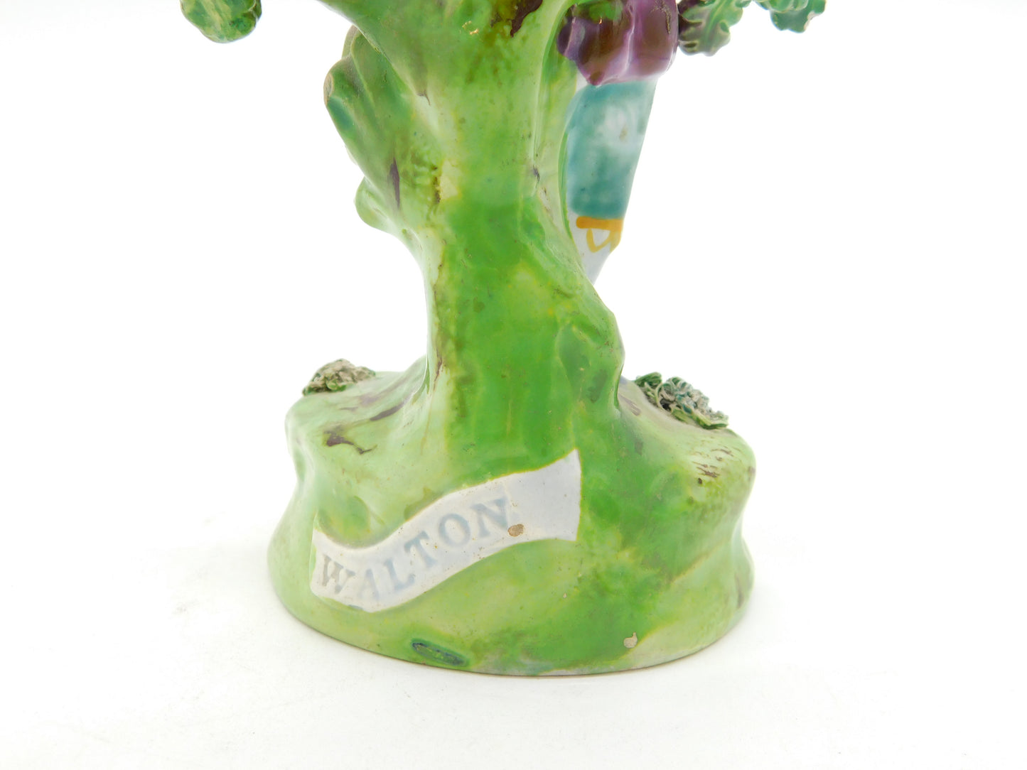 George III Staffordshire Walton Bocage Figure of Trumpet Showman Antique c1820
