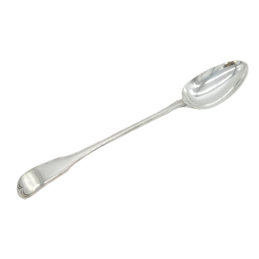 George II Sterling Silver Armorial Crest Basting Spoon Antique c1750 London