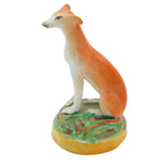 Antique Staffordshire Greyhound Figure