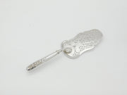 Victorian Austrian Ornate .817 Grade Silver Fish Slice c1860 Antique Vienna