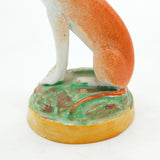 19th Century Staffordshire Seated Greyhound Figure Antique c1840