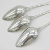Aberdeen Scottish George III Sterling Silver Serving Spoon Set Antique c1800