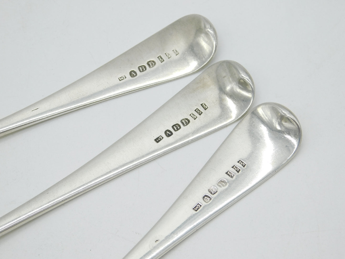 Aberdeen Scottish George III Sterling Silver Serving Spoon Set Antique c1800