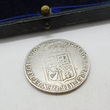 King William & Queen Mary Half Crown Coin 1689 Fine Condition .925 Silver