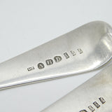 Aberdeen Scottish George III Sterling Silver Serving Spoon Set Antique c1800