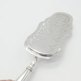 Victorian Austrian Ornate .817 Grade Silver Fish Slice c1860 Antique Vienna
