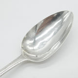 Irish George III Sterling Silver Feathered Serving Spoon Antique 1786 Dublin