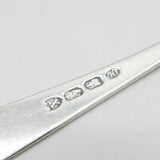 Irish George III Sterling Silver Feathered Serving Spoon Antique 1786 Dublin