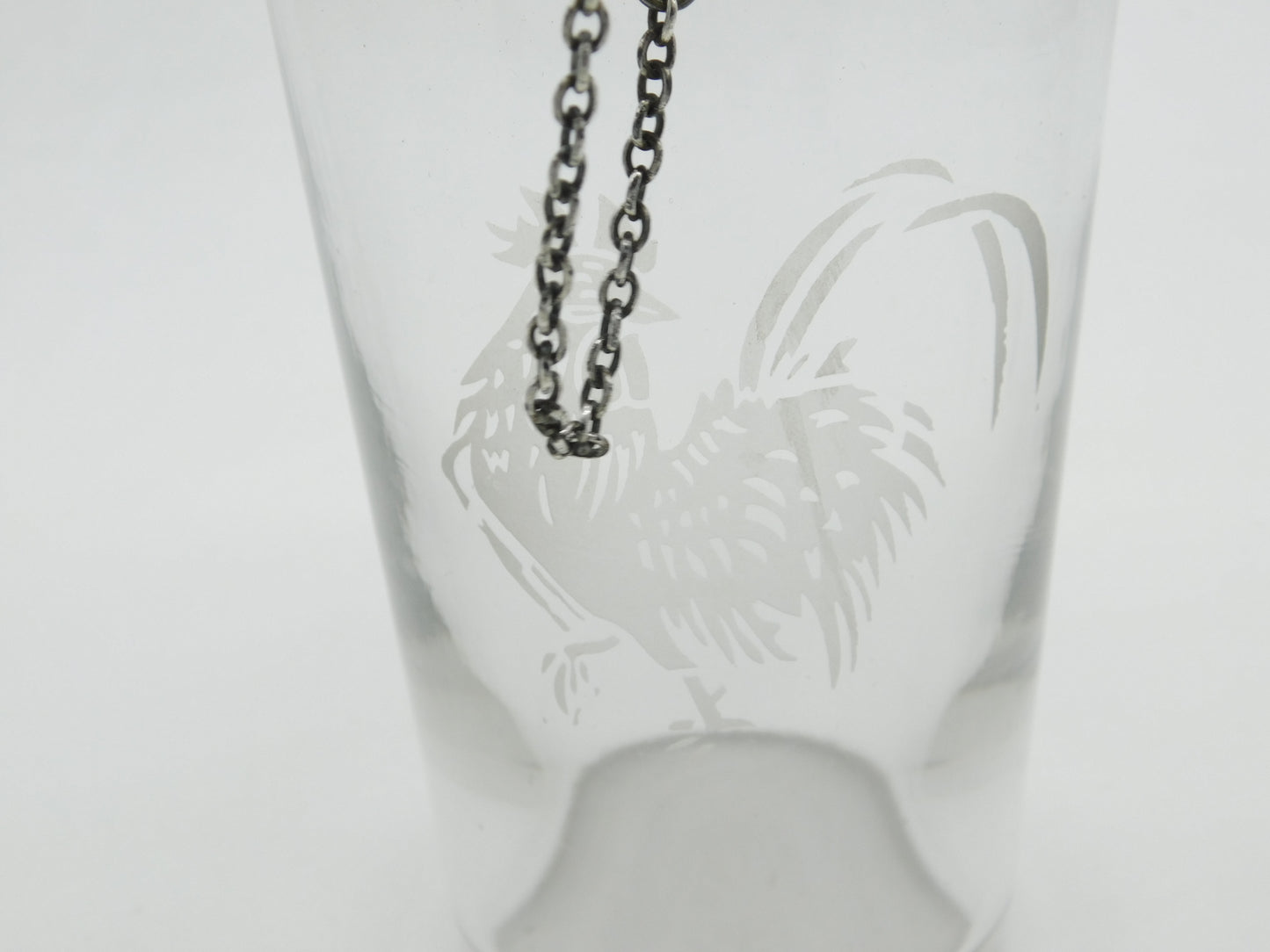 Victorian Silver Plated Etched Glass Cocktail Shaker Cockerel c1900 Sheffield