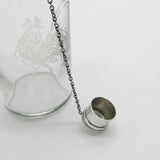 Victorian Silver Plated Etched Glass Cocktail Shaker Cockerel c1900 Sheffield