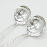 Irish George III Sterling Silver Pair of Sauce Ladles Antique 1812 Dublin John Power
