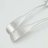 Irish George III Sterling Silver Pair of Sauce Ladles Antique 1812 Dublin John Power