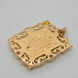 George IV 15ct Yellow Gold Carved Red Agate Cameo Pendant Antique c1830