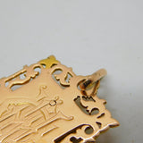 George IV 15ct Yellow Gold Carved Red Agate Cameo Pendant Antique c1830
