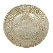 King Edward VI 1551-1553 Silver Shilling Coin mm. tun Fine Condition Antique