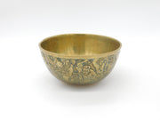 Chinese Late Ming Dynasty Bronze Rice Bowl Scholar & Warrior Pattern Xuande Mark