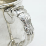 Newcastle George II Sterling Silver Baluster Half-Pint Tankard Antique 1743