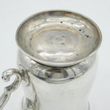 Newcastle George II Sterling Silver Baluster Half-Pint Tankard Antique 1743