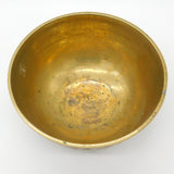 Chinese Late Ming Dynasty Bronze Rice Bowl Scholar & Warrior Pattern Xuande Mark