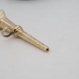 Victorian Sterling Silver Gilt Crested Watch Key Seal Fob Pendant Antique c1860