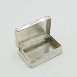 Victorian Sterling Silver Ivy Leaf Pattern Snuff Box Antique 1899 Birmingham