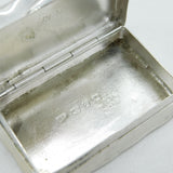 Victorian Sterling Silver Ivy Leaf Pattern Snuff Box Antique 1899 Birmingham