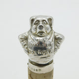 Sterling Silver Novelty 'This Little Pig Had None' Bottle Stopper Antique 1930 London