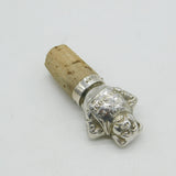Sterling Silver Novelty 'This Little Pig Had None' Bottle Stopper Antique 1930 London