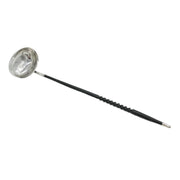 Sterling Silver Georgian Style Ebony Handled Toddy Ladle Vintage 1975 Sheffield